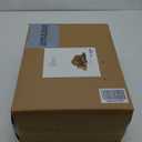 LERATIO Ceramic Dinnerware Sets for 4, High Edge Stoneware Plates and Bowls Set, Chip and Crack Resistant | Oven & Dishwasher & Microwave Safe Dishes Set, Service for 4 -Caramel