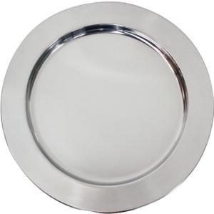 13" Stainless Steel Handmade Charger Plates, Silver Charger Plates, Metal Silver Chargers for Dinner Plates, Plate Chargers Set of 6