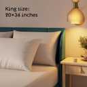 Niagara 8 Pack Waterproof Pillow Protectors King 20x36 Inches Smooth Zipper Premium Encasement Covers Quiet Cases Set White