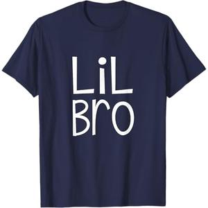 Lil Bro Little Brother Boys Matching Siblings Family T-Shirt, Size: L