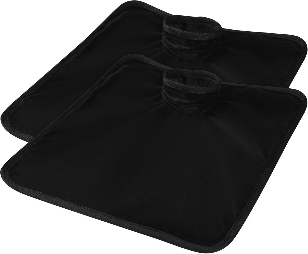 Car Seat Protector for Potty Training, 2 Pack Waterproof CarSeat Liner Toilet Training for Baby Infant Toddler, Dry Seat Piddle Pads Cover for Strollers (Black)