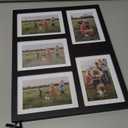 Great Lakes Memories GLM 4x6 or 5x7 Collage Picture Frames for Wall, Holds 5 Photos with Glass & Mat, 5x7 Picture Frame, Picture Frames Collage Wall Decor (Modern Black)