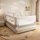 60” Baby Bed Rail Guard for Toddlers,Extral Tall Toddler Bed Rails 1-Side