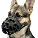Dog Muzzle, Basket Muzzle for Biting, Chewing and Scavenging, Humane Cage Mouth Cover, Perfect for Grooming and Training Large Aggressive Reactive Dogs (L, Black)