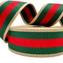 Polyester Webbing Strap 1.5 inch Wide 12 Yard Striped Nylon Webbing for Bag Straps Replacement Crossbody