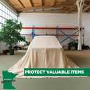 EZ Drop Painter's Large Canvas Fabric Drop Cloth for Painting (5 ft. x 20 ft.)