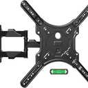 ELIVED TV Wall Mount for Most 26-60 Inch TVs, Swivel and Tilt Full Motion TV Mount with Single Stud Perfect Center Design, Wall Mount Bracket Max VESA 400x400mm, Corner Mount Holds up to 77 lbs.