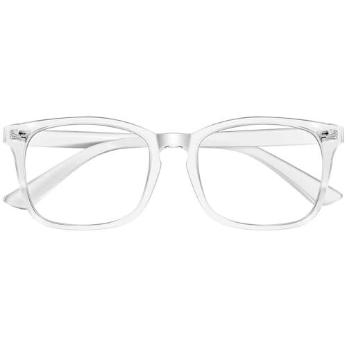 ZEHEXA Reading Glasses for women Blue Light Blocking Glasses Filter UV Square Lightweight Readers Glasses for Men and Women 0.5x