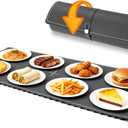 Warming Mat For Food Extra Large 39 * 16inch, Electric Silicone Food Warmer Trays for Chafing Dishes Buffet, Food Warming Mat for Parties Buffet, Portable Heating Pad, 7-Level Temp 8-Hour Timer, Grey