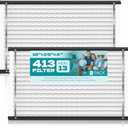 2-Pack 413 Replacement Filter Compatible with AprilAire Whole House Air Purifiers, Models 1410, 1610, 2410, 2416, 3410, 4400, MERV 13 Air Purifiers, Size:16x25x4