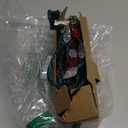 BOHON Christmas Lights Outdoor Faceted C6 50 LED 25ft Plug in Fairy Twinkle String Lights Waterproof Extendable Green Wire for Indoor Patio Xmas Thanksgiving Tree Decoration Red and Warm White