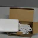 CABOCASA 2 Pack 3FT Flat Plug Extension Cord Power Strip with 3 Outlets, Patented Detachable Ultra-Thin Outlet Cover Concealer & Ultra-Flat Plug, Max. 13A 125V 1625W ETL Listed, White Color