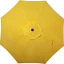 Blissun 9' Outdoor Patio Umbrella, Outdoor Table Umbrella, Yard Umbrella, Market Umbrella with 8 Sturdy Ribs, Push Button Tilt and Crank