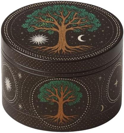 Spice Grinder, Manual Pepper Mill, Adjustable Metal Grinders, Essential for Kitchen (Tree)