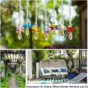 QFkris 7pcs Rainbow Guardian Angel Suncatcher for Home/Car Decoration & Porch Decor & Hangings Crystal Glass Ornament for Mom Women