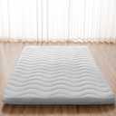 Japanese Futon Floor Mattress, 100% High Density Comfortable Foam, 3.5" Thick Foldable Mattress Tatami Mat Sleeping Pad, Ideal for Comfort and Support, Kids Floor Lounger Pillow Bed Sofa (Twin)