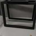 RKUVPAE 2PCS Metal Table Legs - Furniture Legs, 72CM Metal Coffee Table Leg, Gold Heavy Duty Dining Table Legs, Industrial Modern DIY Iron Bench Legs Black, Triangle Shape (Color:Black)