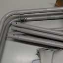 FUNLIO Baby Jumper with Stand for 6-24 Months, Infant Jumper for Indoor/Outdoor Play, Toddler Jumper for Baby Girl/Boy, with Adjustable Chain, Easy to Assemble & Store (with Stand) - Grey