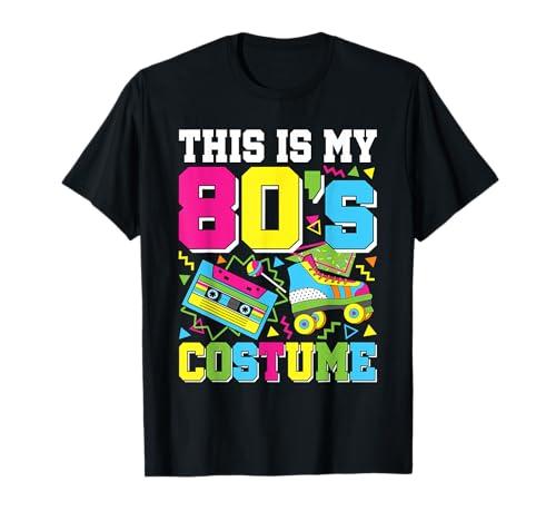 This Is My 80's Costume 80s Party Outfit Funny 80's Lover T-Shirt, Large