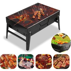 Portable-Charcoal-Grills Outdoor-BBQ-Grill Folding-Camping-Campfire-Grill Quick-Barbecue-Grill - Compact-Backpacking-Firepit-Grills for Outdoor Grilling Cooking Picnics