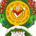 Hallmark Keepsake Disney Christmas Ornament, Tim Burton's The Nightmare Before Christmas Christmas Town Countdown Musical with Light and Motion, Gifts for Disney Fans