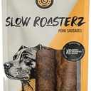 Grillerz Slow Roasterz Pork Sausages, 2 Count, 6 inch, All Natural Dog Treat for All Breeds, Dog Chew for Healthy Teeth 2 Pack