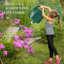 2 Gallon Watering Can, Garden Watering Can Outdoor, Plant Water Can with Removable Long Spout and Stainless Steel Sprinkler Head, Large Plastic Outdoor Watering Cans for Gardening Flower Plants