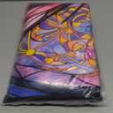 Moroccan Azulejo Butterfly Half Round Door Mat Intdoor Entrance 36x24 Inch, Non-Slip Welcome Mat for Outdoor Semi Circle Bathroom Floor Rugs,House Entry Way Heavy Duty Doormat for Kitchen Living Room