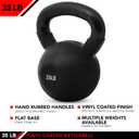 JFIT Kettlebell Weights Vinyl Coated Iron, 35Lb