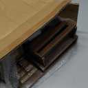 Key Holder Wall Mount, Mail Organizer with 10 Hooks and Shelf, Wall Decorative Key Rack with Chalkboard for Entryway Hallway Bedroom Farmhouse Dog Leash Home Decor (Vintage White)