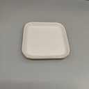 Shappy 6 Pcs White Ceramic Jewelry Tray 4.5 in Ring Holder Trinket Dish for Christmas Friendship Wedding Birthday Gifts (Square)