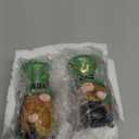 Hodao 2 PCS Spring St Patricks Day Gnomes Decorations Beard Elf Decor Home Table Ornament Decor Dwarf Figurines for St. Patricks Day Gifts Green Irish Gnome Decorations