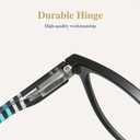 3 Pack Reading Glasses Spring Hinge Stylish Readers Black/Tortoise for Men and Women (Multicolor1)