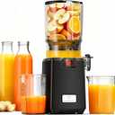LINKChef Cold Press Juicer – 250W Juicer Machines, 5.12" Large Feed Chute for Whole Fruits & Vegetables, 60oz Slow Juicer Family Size, Easy to Clean | BPA-Free | Juice Recipes