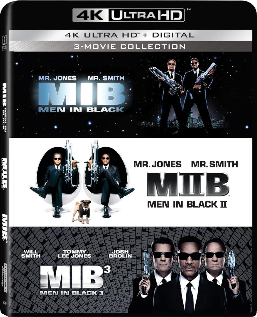 Men in Black (1997) / Men in Black 3 / Men in Black II - Set - 4K + Digital [Blu-ray]