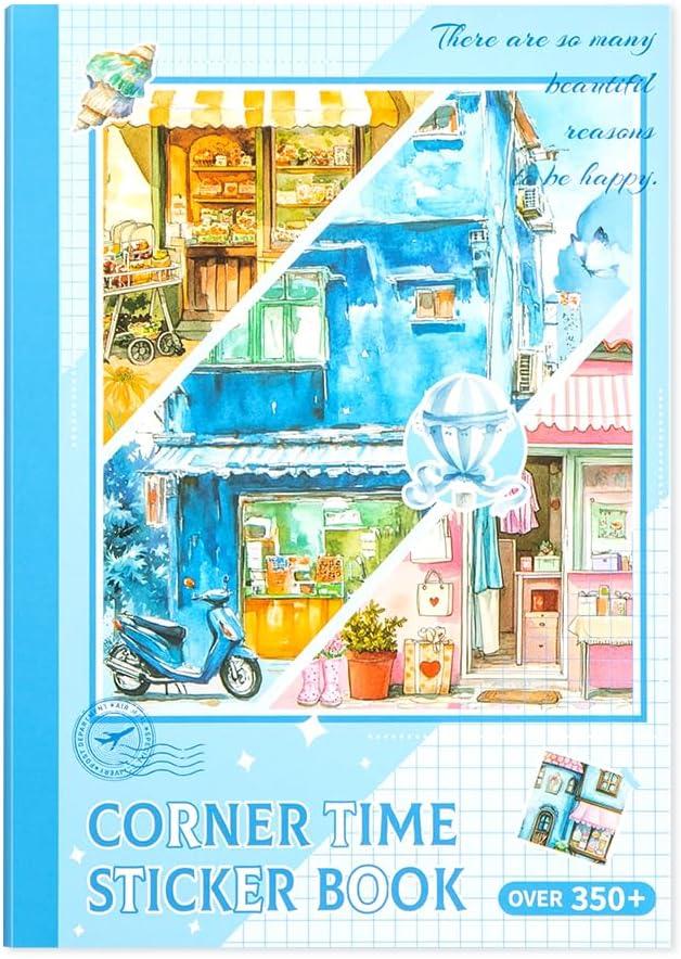 2 x 350Pcs Street Scene Stickers, Water Bottle Stickers for Teens, Phone Laptop Skateboard Sticker, Bulk Aesthetic Sticker Packs for Boys Girls Teacher