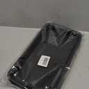 6 Pack Plastic Plant Tray Saucer Rectangular, Heavy Duty Planter Saucers for Indoors, Plant Water Drip Trays for Flower Pot Planter, Windowsill Pot Tray, Seed Starting Growing Trays (11'' x 6'' x 1.0'' (6 pack), Black)