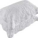 BOSOWOS Pillow Shams Standard Size Set of 2, Ultra Soft Breathable Quilted Pillow Cases 20 x 26 inches for Sleeping, Decorative Microfiber Bed Pillowcases Easy Care, White