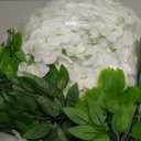 WEISPARK Fake Hanging Flowers - 12 Pieces 3.75 Feet/Piece Artificial Wisteria Vine Ratta Hanging Garland Silk Flowers for Home Party Wedding Decor (White)