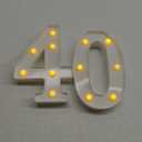 40th Birthday Decorations Woman Man,Marquee Numbers for 40th Wedding Anniversary Decorations,Light up Numbers 40 Sign for Party Backdrop Wall Decor,40 Birthday Centerpieces Table Decoration