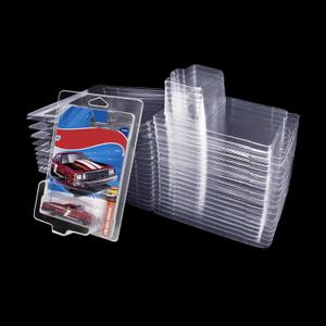 25-Pack Protector case for Hot Wheels -Clamshell Plastic Display Cases for 1:64 Scale Models, Crystal Clear UV-Resistant, Dust-Proof & Scratch-Resistant Plastic Storage Case with Secure Seal