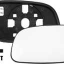 X AUTOHAUX Car Rearview Left Driver Side Heated Mirror Glass Replacement W/Backing Plate for Jeep Grand Cherokee 1999-2004, 19.3Cm X 12.1Cm