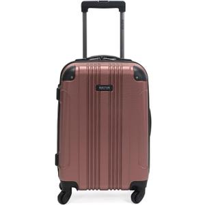 Kenneth Cole REACTION Out of Bounds Lightweight Hardshell 4-Wheel Spinner Luggage, Rose Gold, 20-Inch Carry On