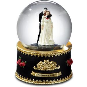 The San Francisco Music Box Company The Phantom and Christine Rotating Water Globe