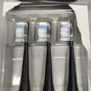 AquaSonic Genuine Proflex Replacement Brush Heads | ADA Accepted | for Whiter Teeth & Gum Care | Compatible with Many AquaSonic Toothbrush Handles (3 Pack Black)