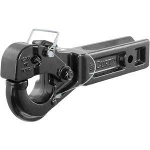 CURT 48010 Pintle Hook Hitch for 2-1/2-Inch Receiver, 20,000 lbs, Fits 2-1/2-In Lunette Ring