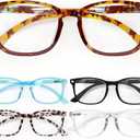 CCVOO Reading Glasses for Women/Men, Eyeglasses, Blue Light Readers for Women/Men, Computer Eye Glasses, Cheaters +1.5