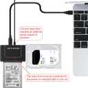 USB 3.0 to SATA IDE Adapter Hard Drive Reader for 2.5"/3.5" IDE SATA HDD/SSD, Dual Interface Hard Disk Converter 5Gbps External Hard Drive Adapter Plug and Play with 12V/2A Power Supply