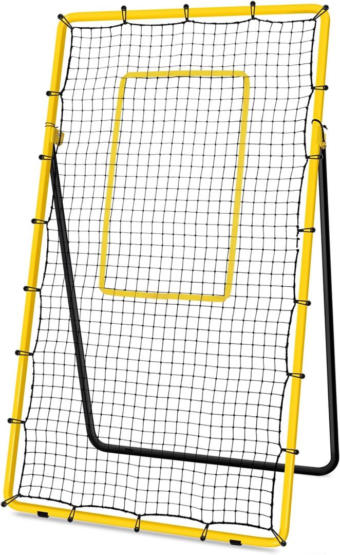 Newbyinn Volleyball Rebounder Net, Volleyball Training Equipment, Bounce Back Net for Volley Ball Practice with 5 Adjustable Rebound Angles 7x4 ft