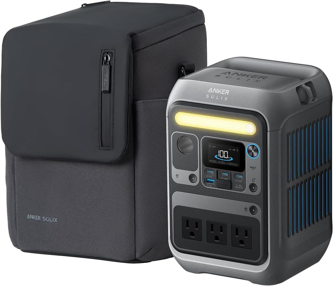 Anker SOLIX C300 Portable Power Station with Protective Bag, 288Wh, 300W